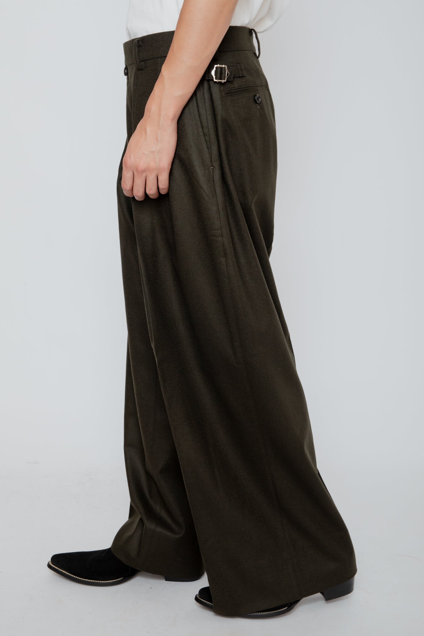 HAKAMA TROUSERS / DARK OLIVE