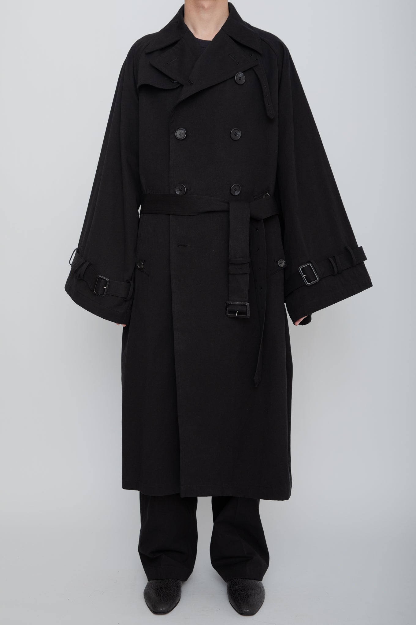 N-SLEEVE TRENCH COAT / BLACK