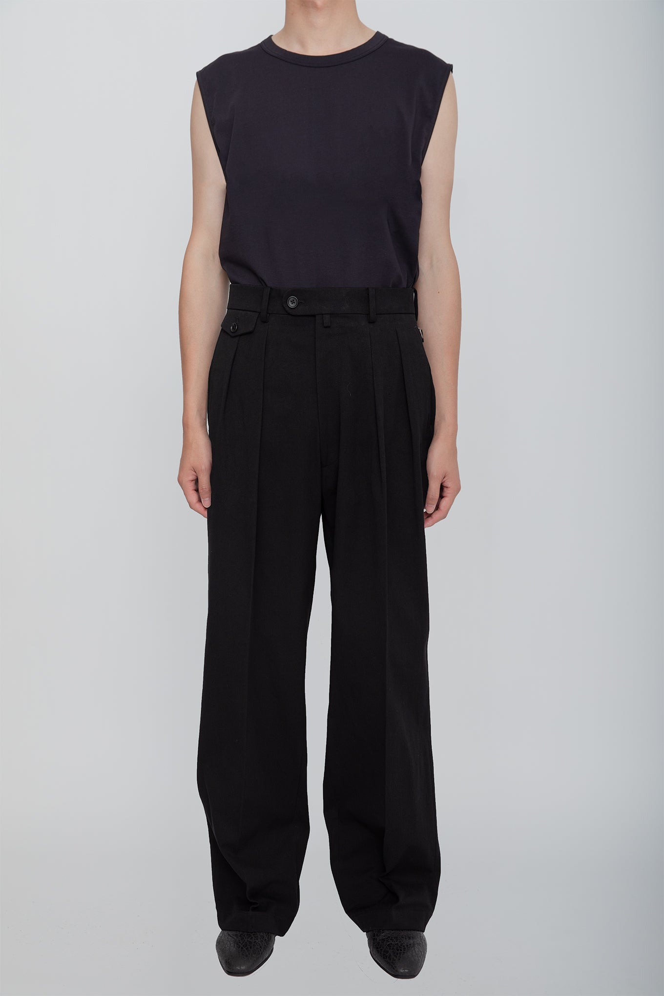 WIDE TROUSERS / BLACK