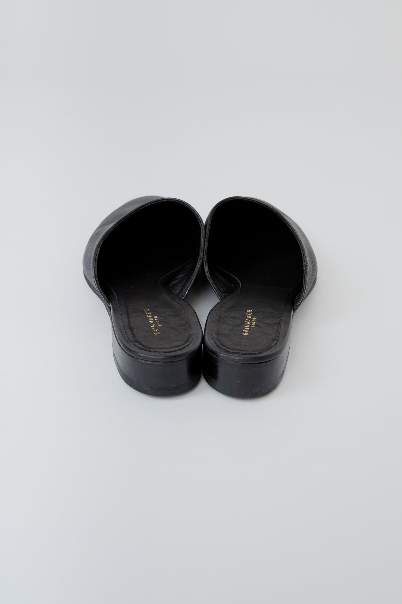 LEATHER MULE / BLACK(GOAT)