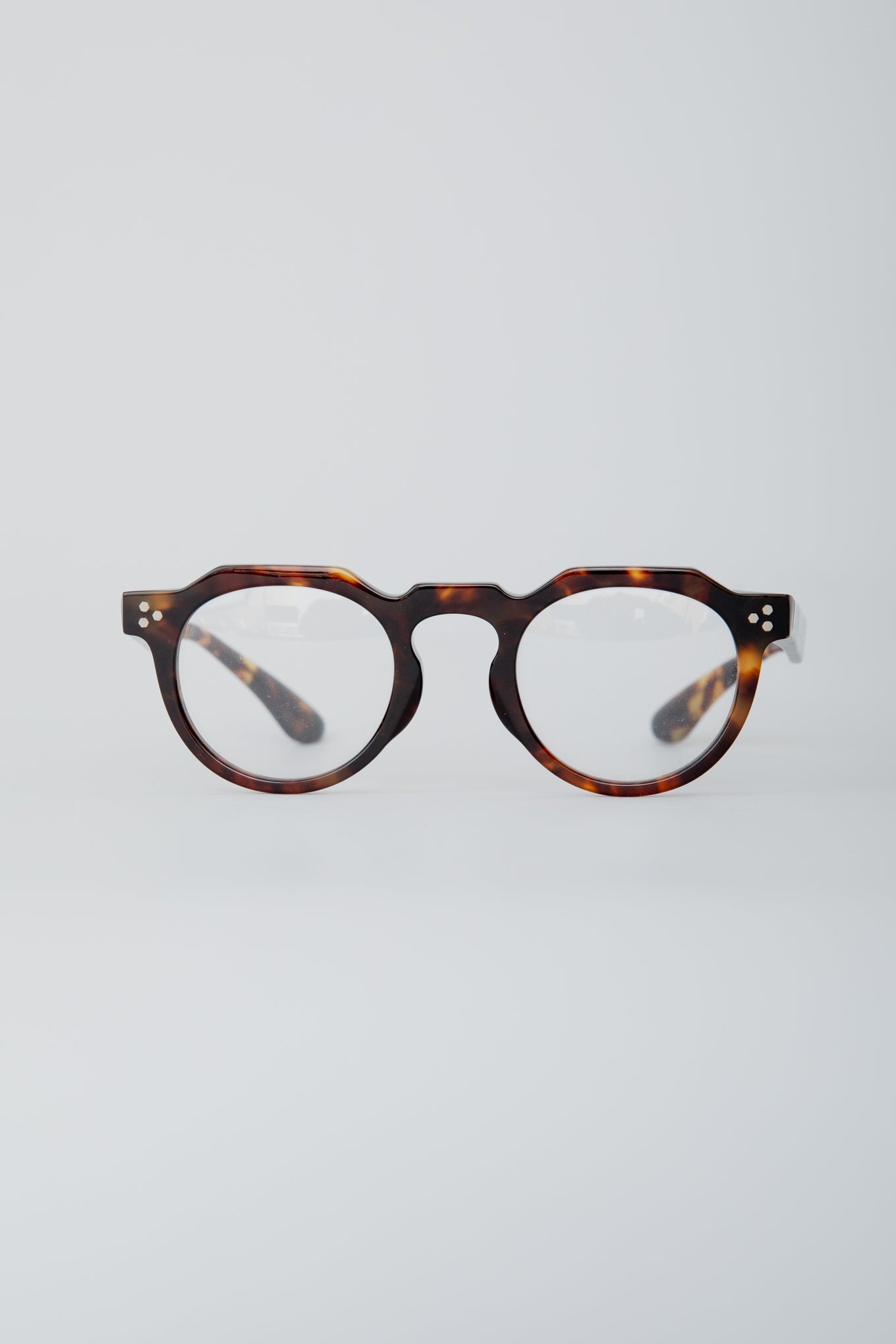 CROWN PANTO / FRAME-DARK HAVANA LENS- CLEAR – RAINMAKER KYOTO