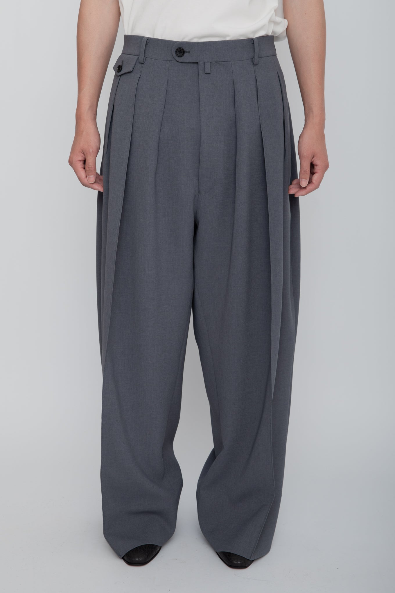 HAKAMA TROUSERS / GRAY – RAINMAKER KYOTO