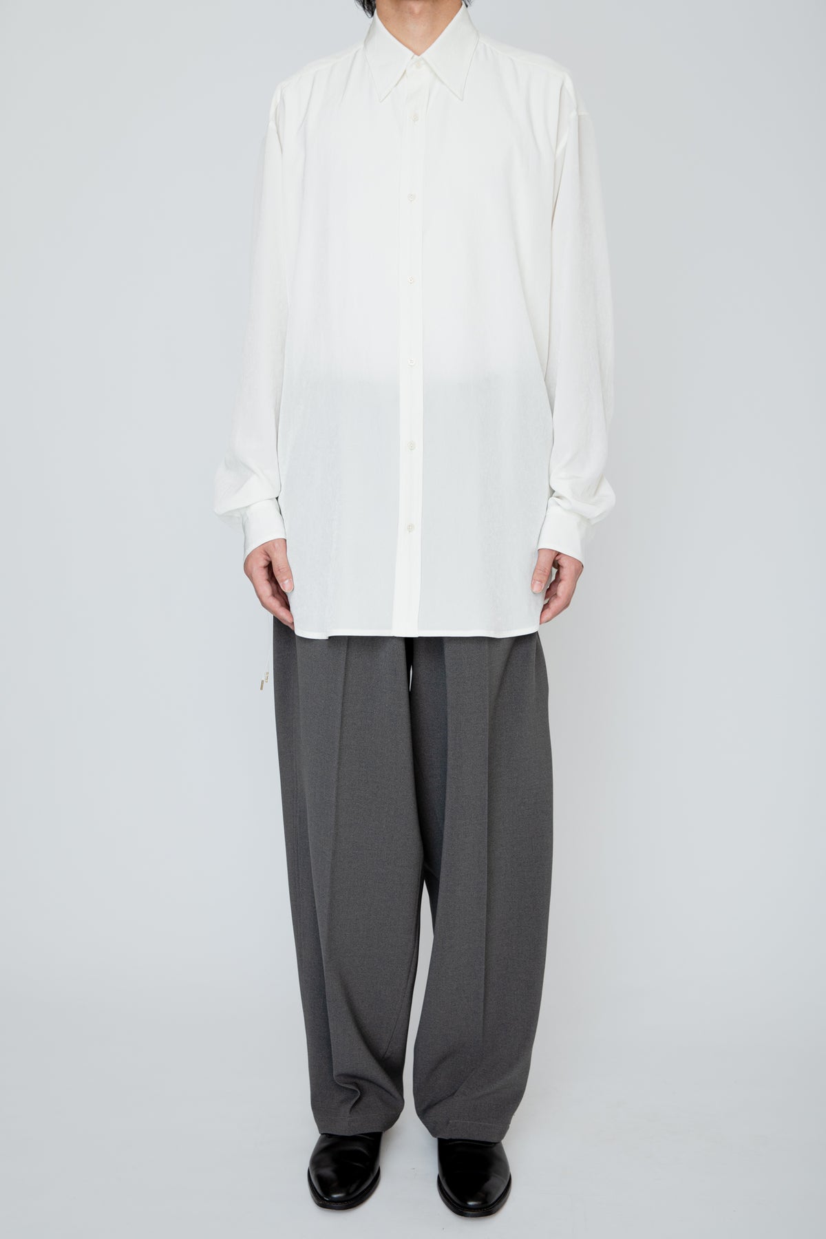 REGULAR COLLAR DOUGI SHIRT / WHITE