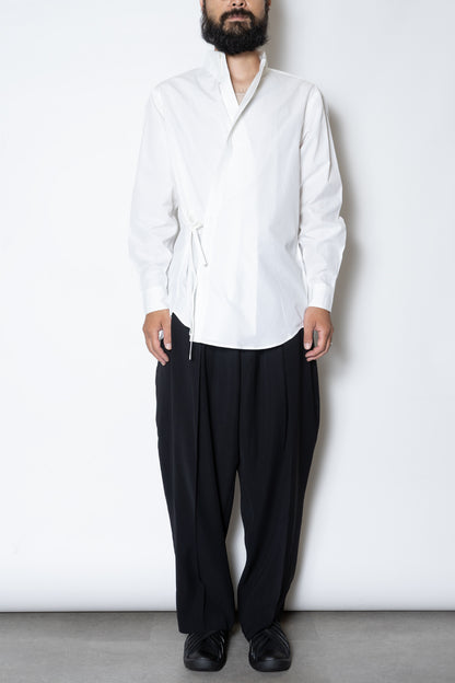 LONG POINT COLLAR DOUGI SHIRT / WHITE