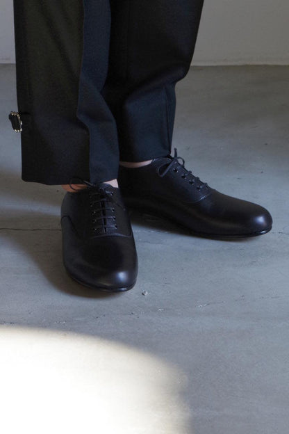 OXFORD SHOES / BLACK LEATHER - RAINMAKER KYOTO