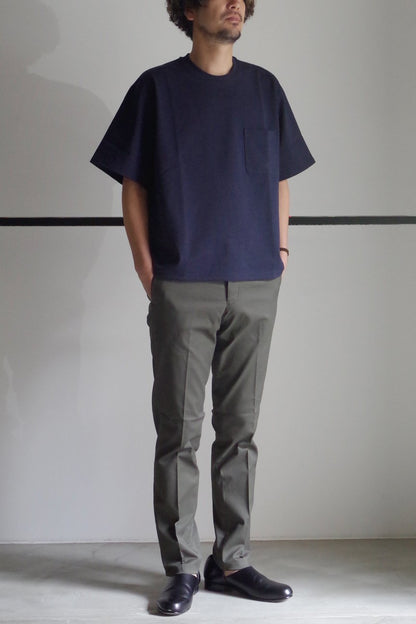 OVERSIZED POCKET T-SHIRTS/ NAVY - RAINMAKER KYOTO