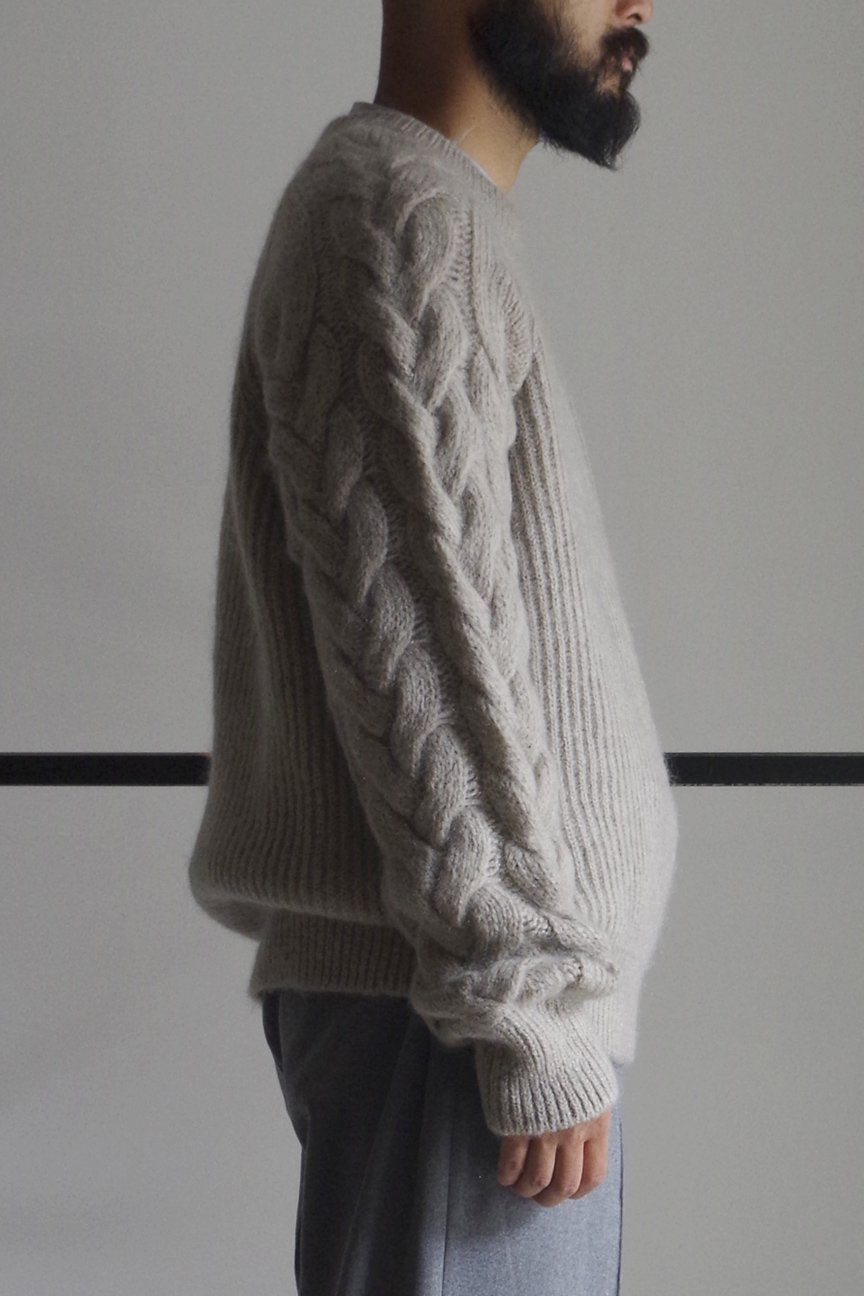 MOHAIR SWEATER / BEIGE – RAINMAKER KYOTO