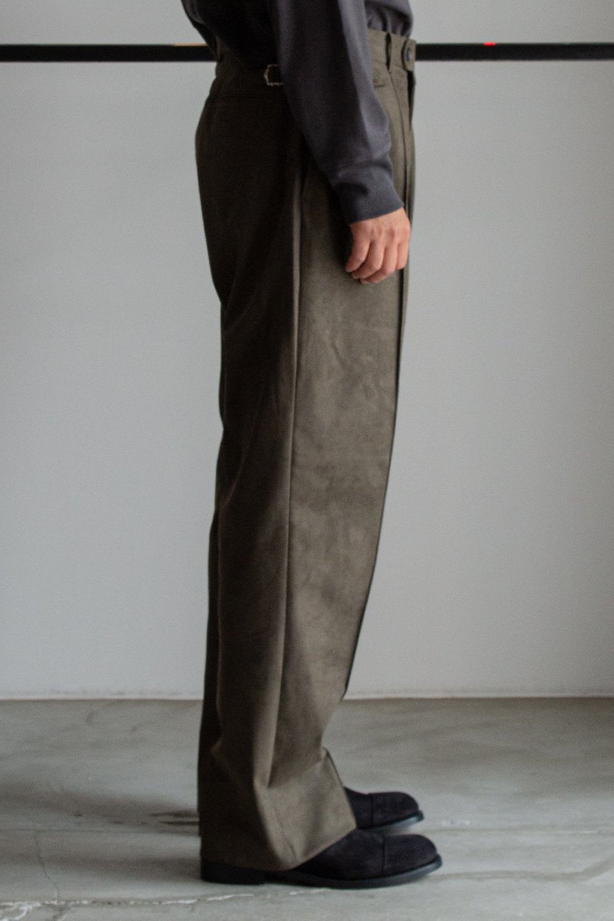 RAINMAKER ECO SUEDE WIDE TROUSERS