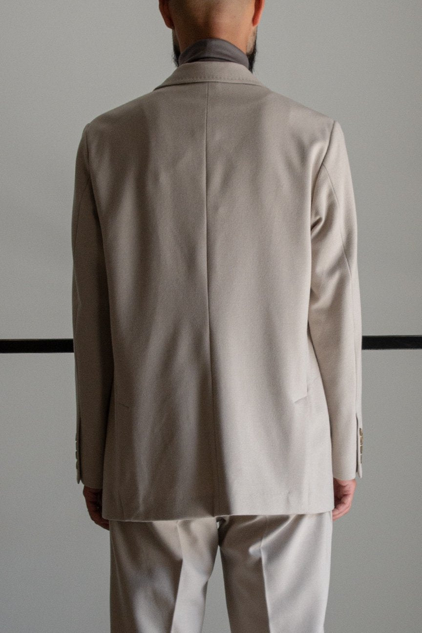 STRETCH SINGLE BREASTED JACKET/ECRU – RAINMAKER KYOTO