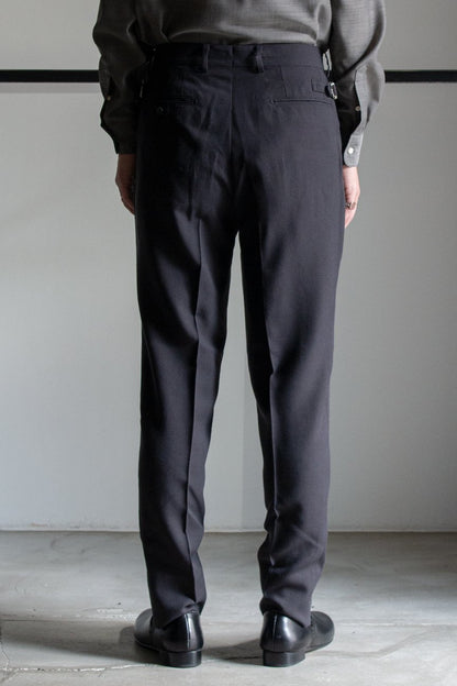 2-PLEATED TROUSERS / CHACOAL - RAINMAKER KYOTO