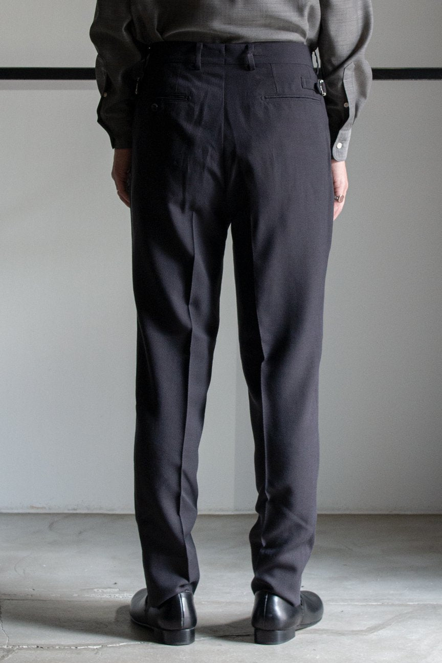 2-PLEATED TROUSERS / CHACOAL – RAINMAKER KYOTO