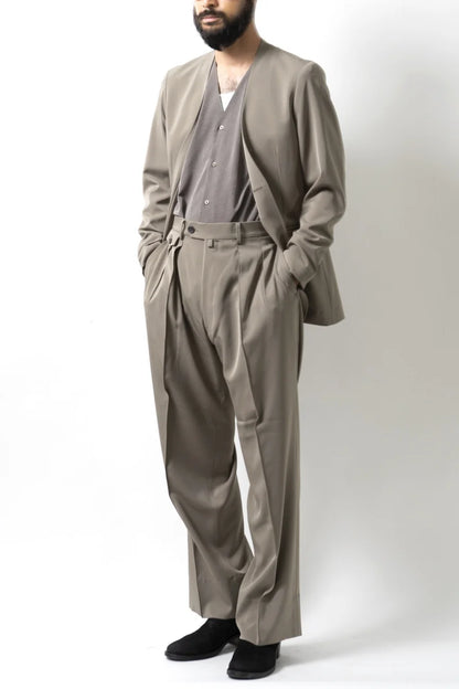 WIDE TROUSERS / TAUPE