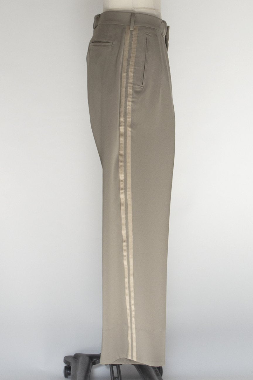 SIDE STRIPE TROUSERS / TAUPE – RAINMAKER KYOTO