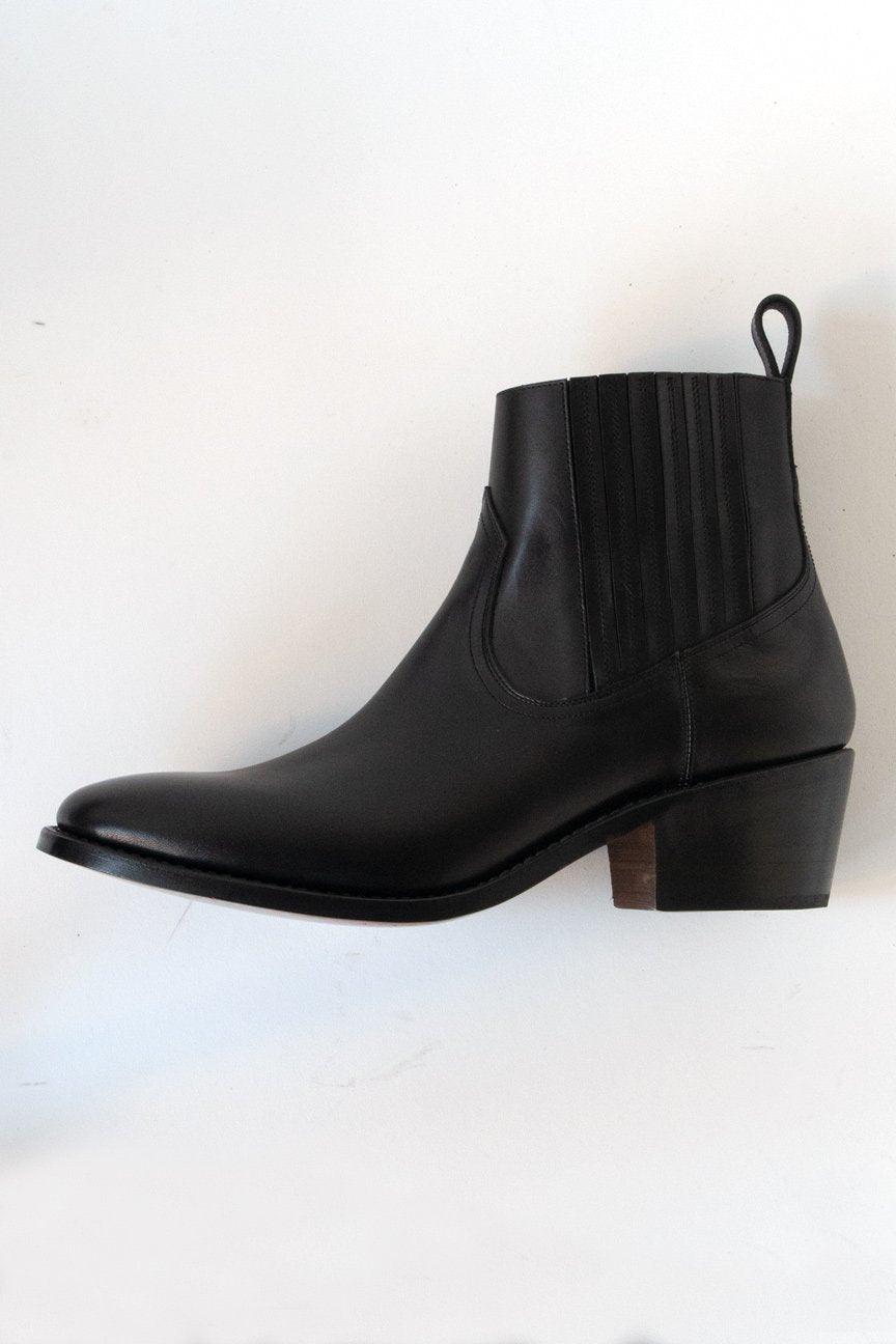 ANKLE BOOTS / BLACK(FACE SKIN) - RAINMAKER KYOTO