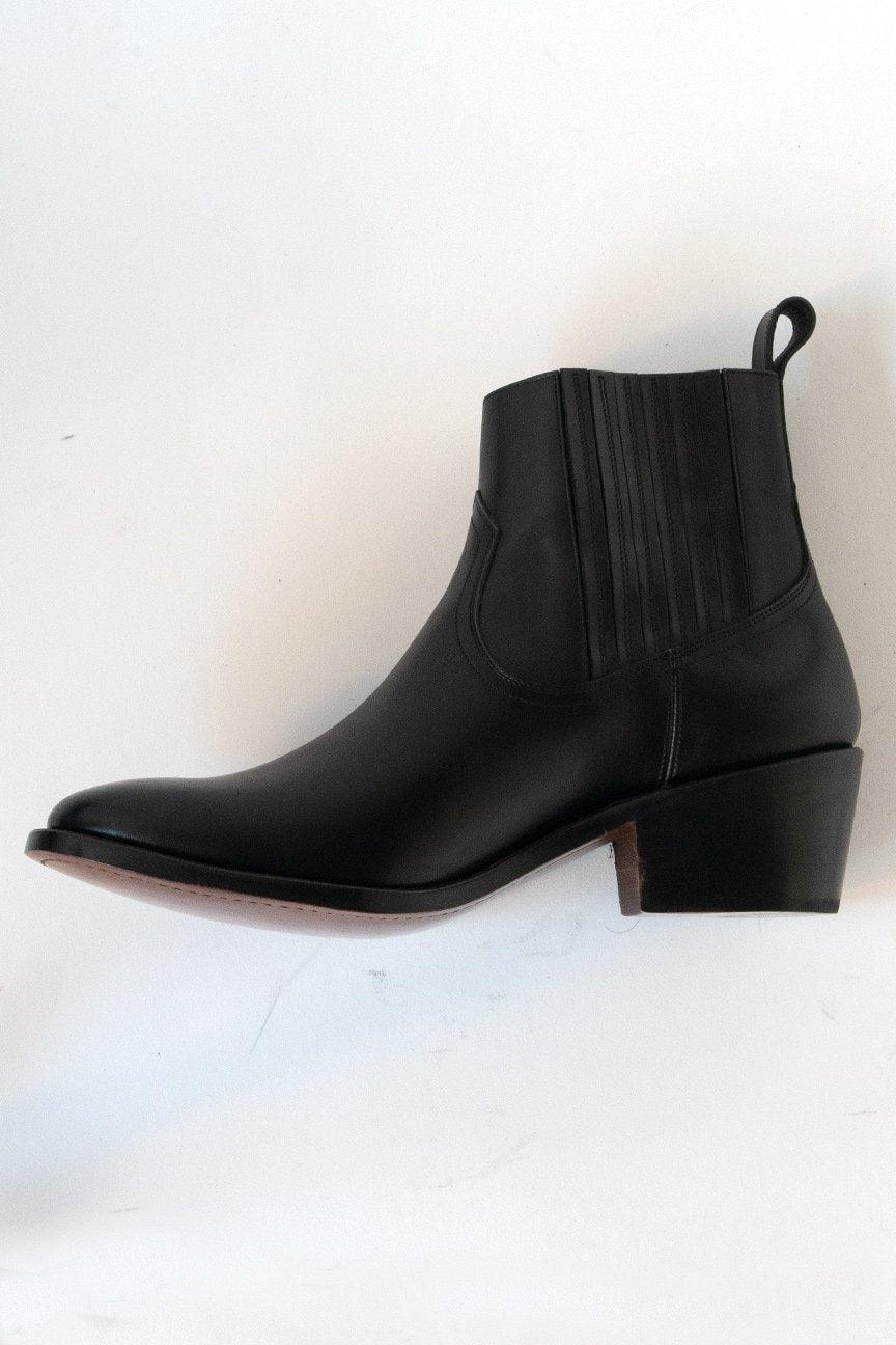ANKLE BOOTS / BLACK(FACE SKIN) - RAINMAKER KYOTO