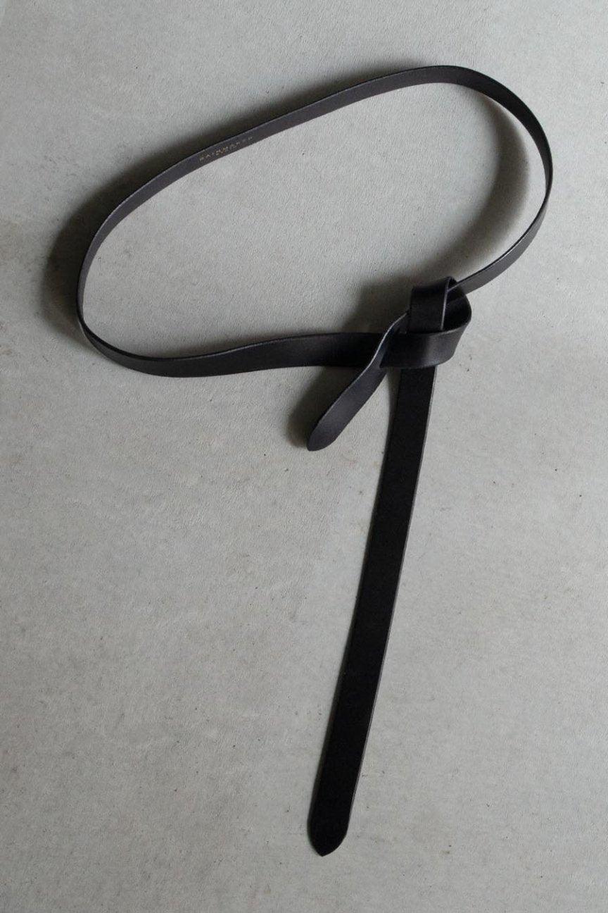 KNOTTED BELT/ BLACK - RAINMAKER KYOTO