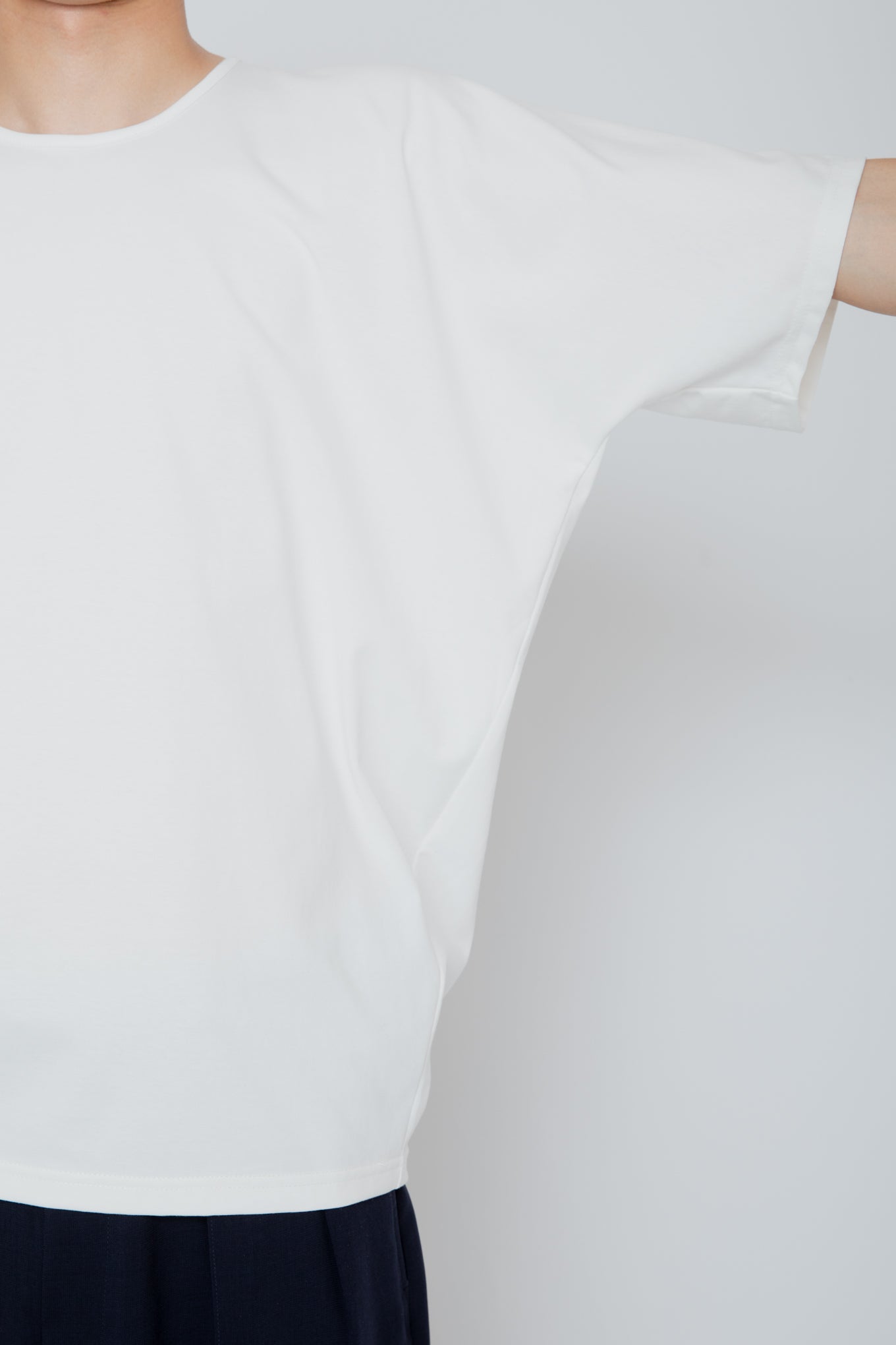 KIMONO SLEEVE T-SHIRT / WHITE
