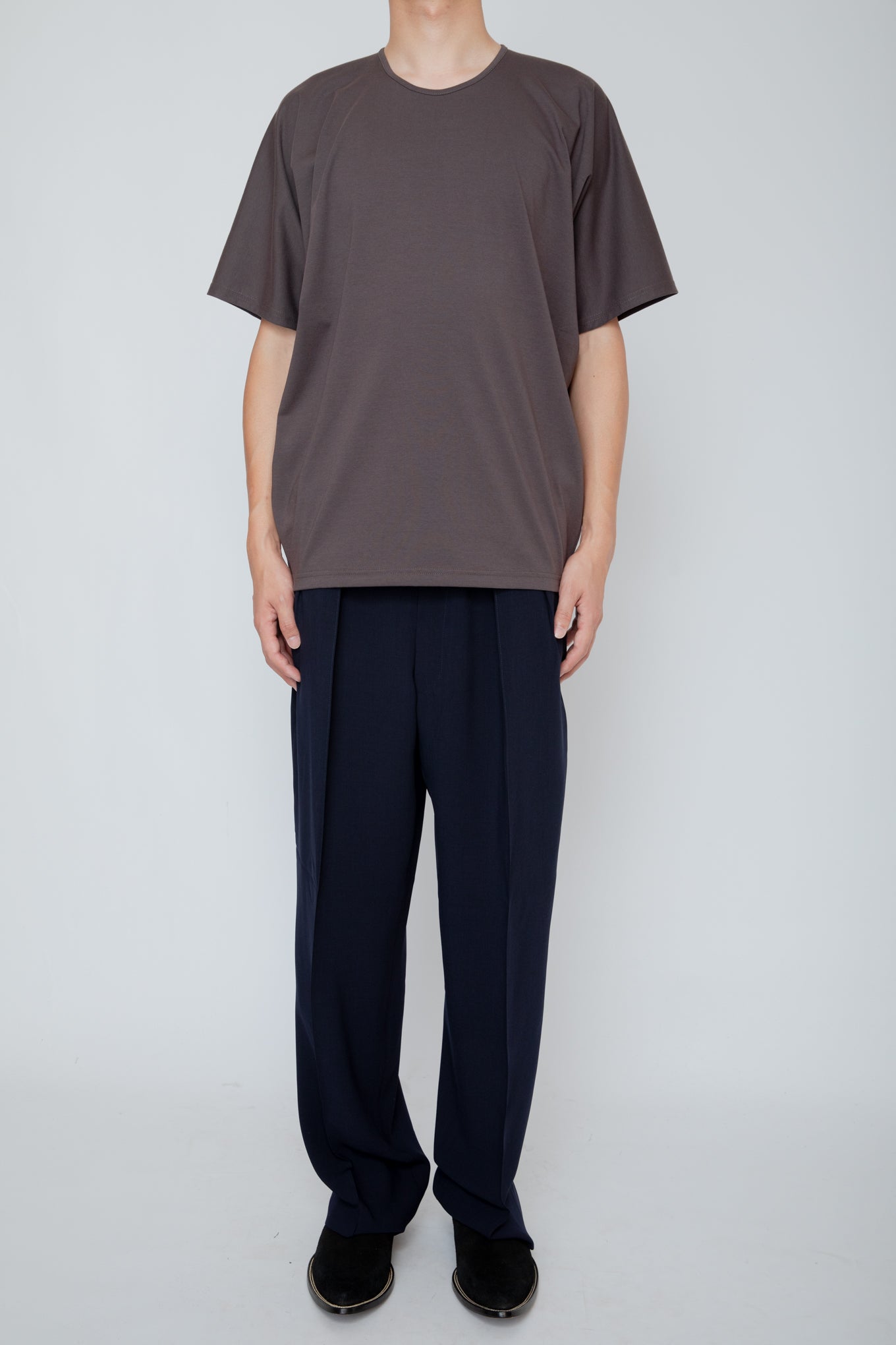 KIMONO SLEEVE T-SHIRT / CHARCOAL