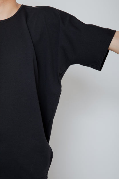 KIMONO SLEEVE T-SHIRT / BLACK