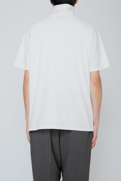 HIGH NECK S/S T-SHIRT / WHITE