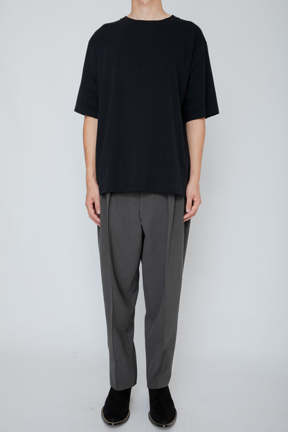 CREW-NECK T-SHIRT / BLACK