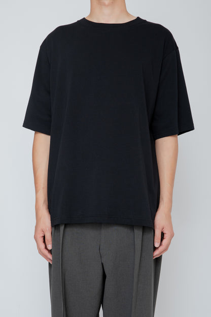 CREW-NECK T-SHIRT / BLACK