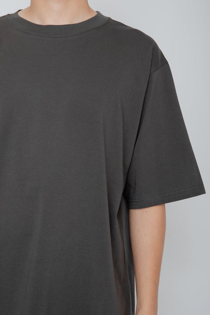 CREW-NECK T-SHIRT / CHARCOAL