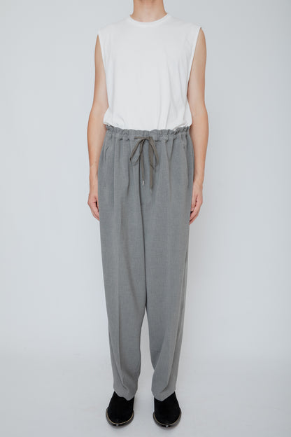 DOUBLE CLOTH DOUGI PANTS / PEARL GRAY