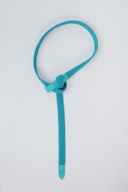 MESH KNOTTED BELT / BLUE