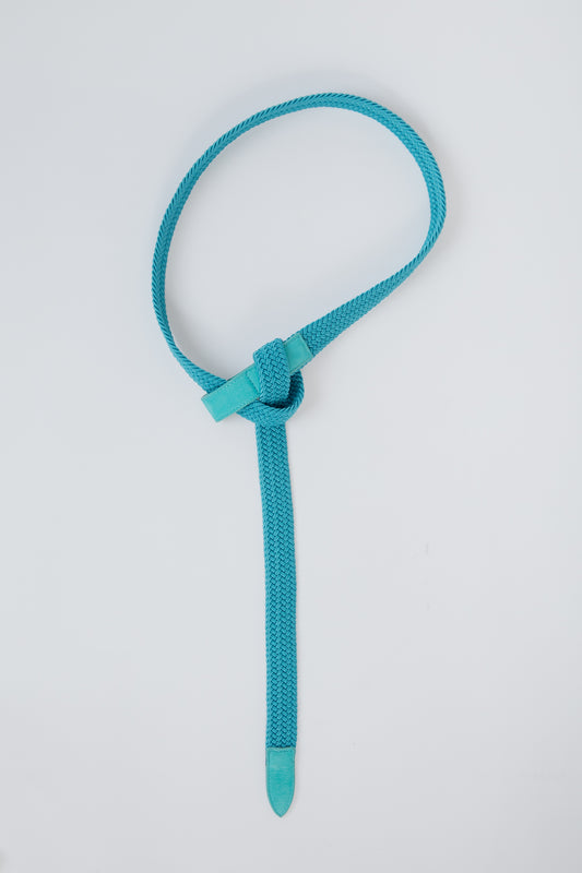 MESH KNOTTED BELT / BLUE