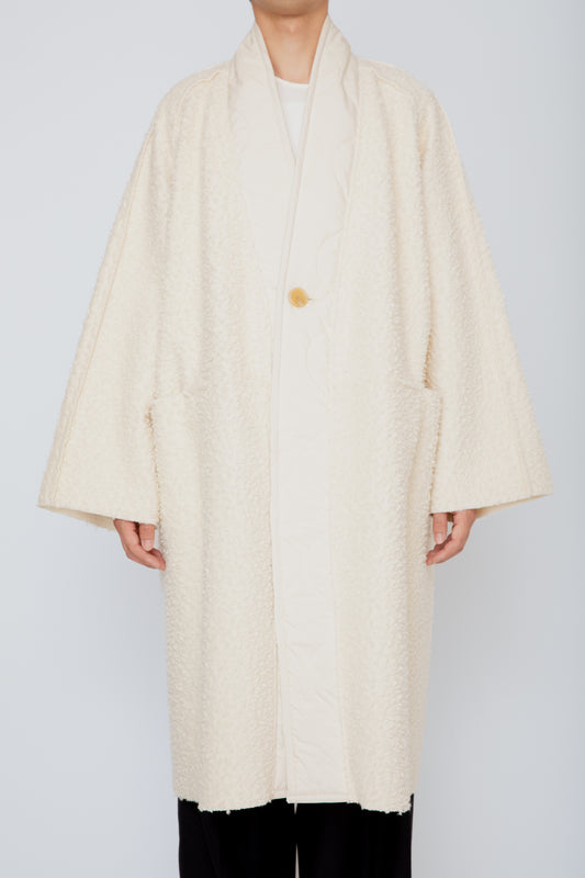 FUNCTIONAL BOA ORIENTAL COAT / IVORY
