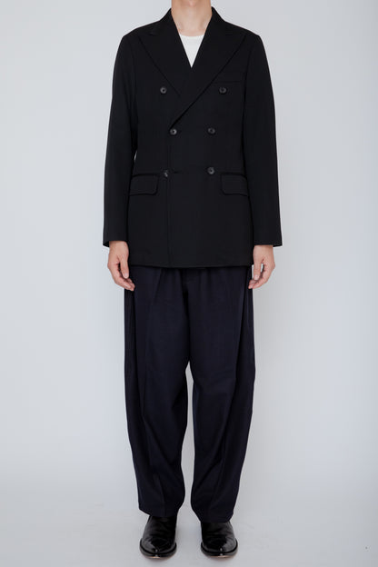 DOUBLE BREASTED JACKET/BLACK