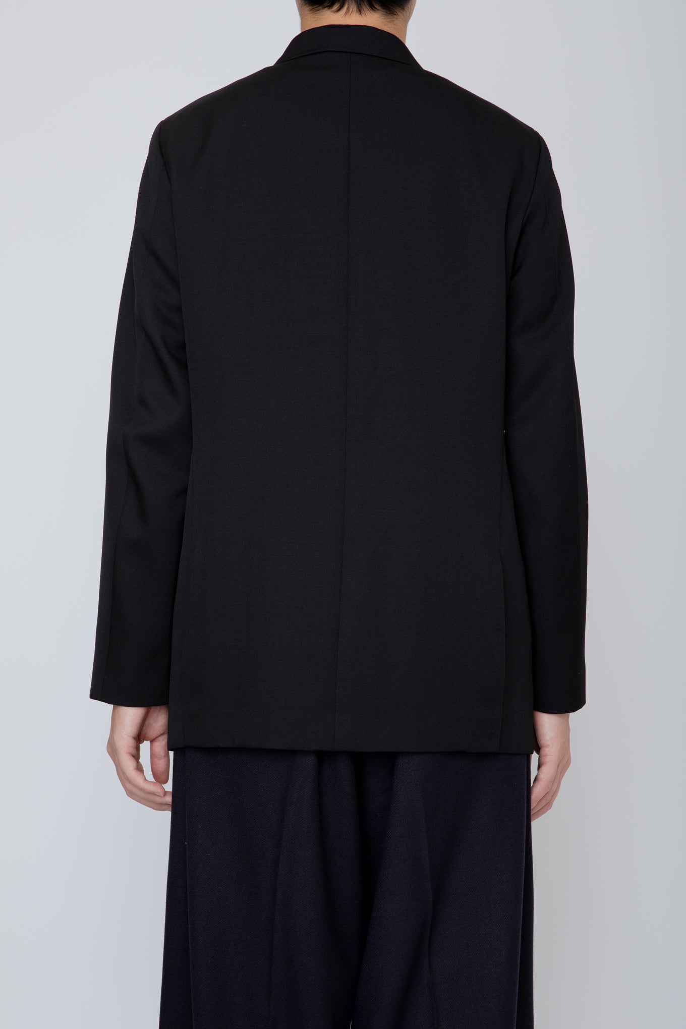 DOUBLE BREASTED JACKET/BLACK