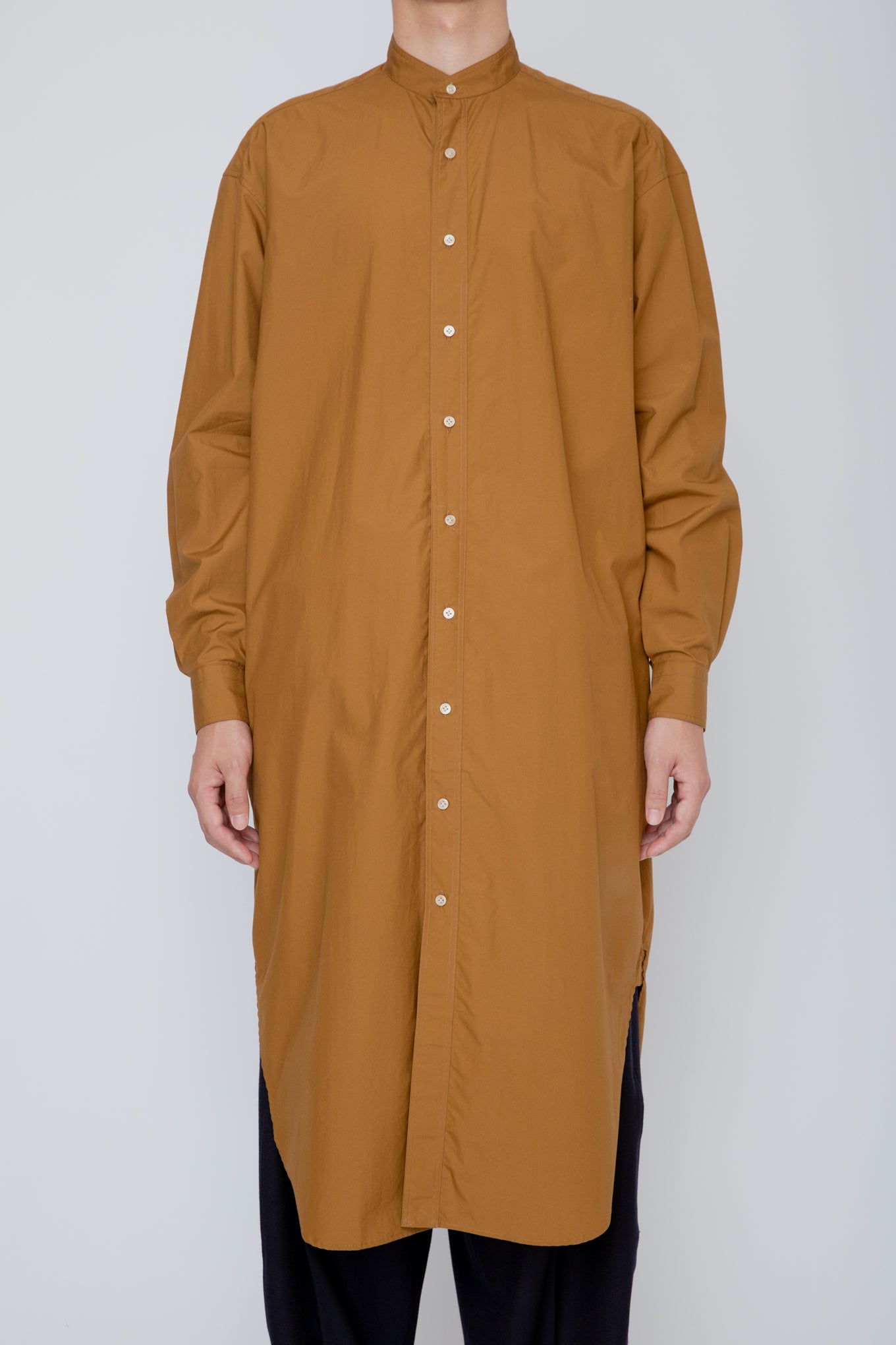 BAND COLLAR ONE-PIECE / CINNAMON