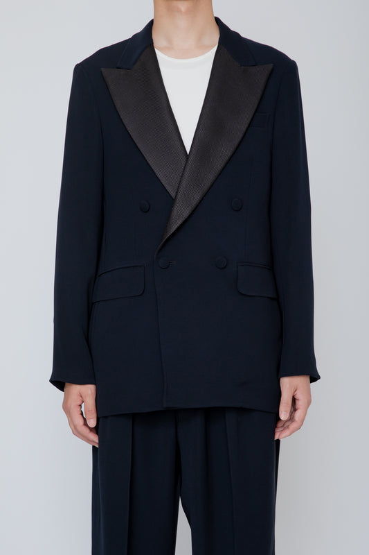 TUXEDO JACKET / NAVY x BLACK