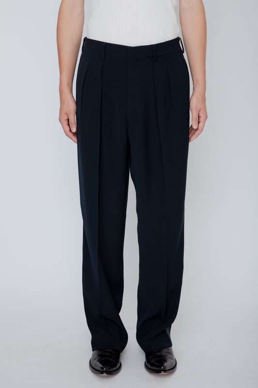 SIDE STRIPE TROUSERS / NAVY x BLACK