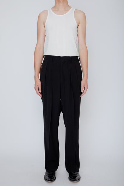 SIDE STRIPE TROUSERS / BLACK x GOLD