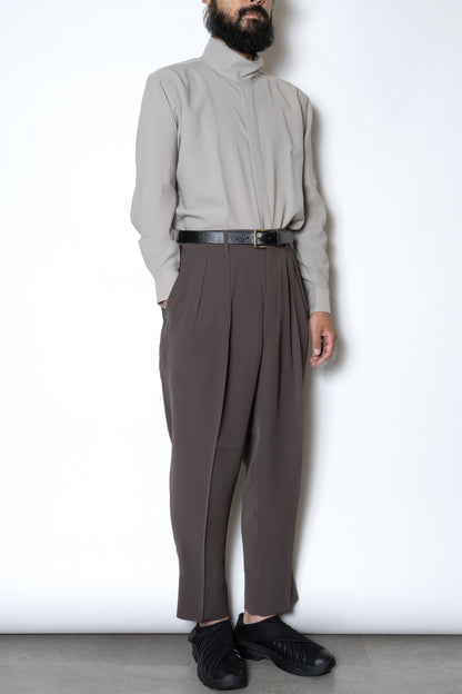 SHIRRING TROUSERS / SEPIA