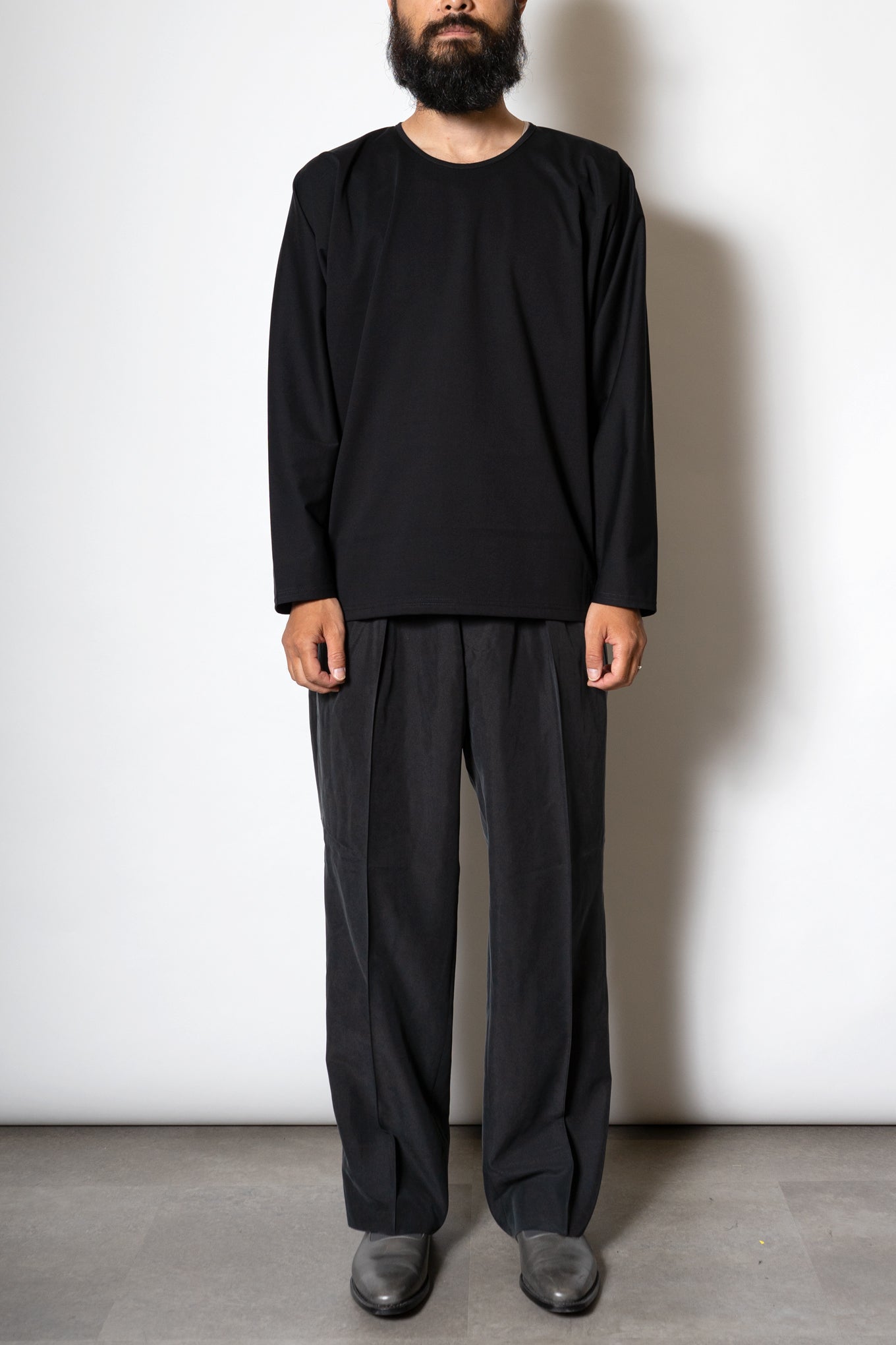 KIMONO SLEEVE LONG T-SHIRT/BLACK