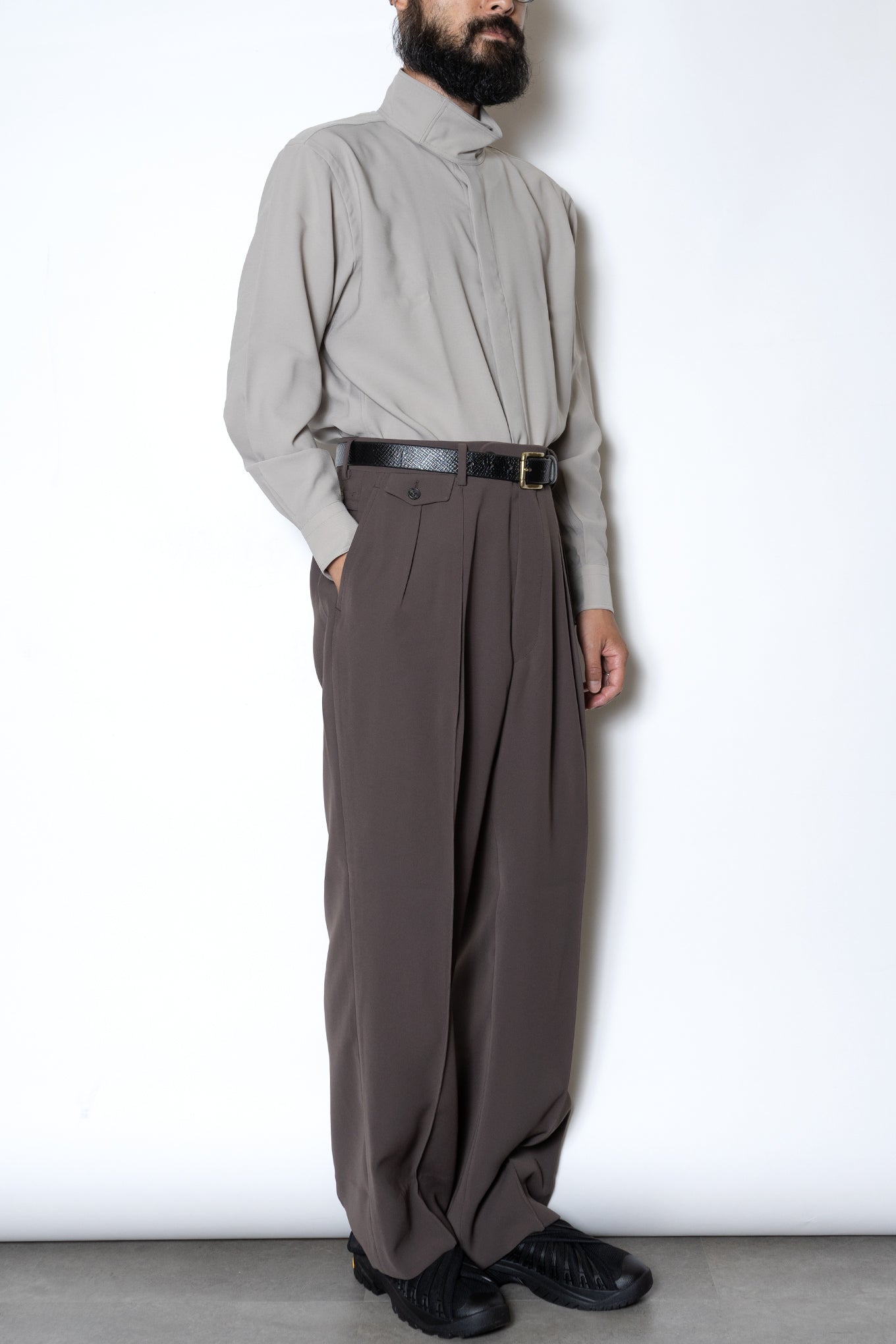 WIDE TROUSERS / SEPIA