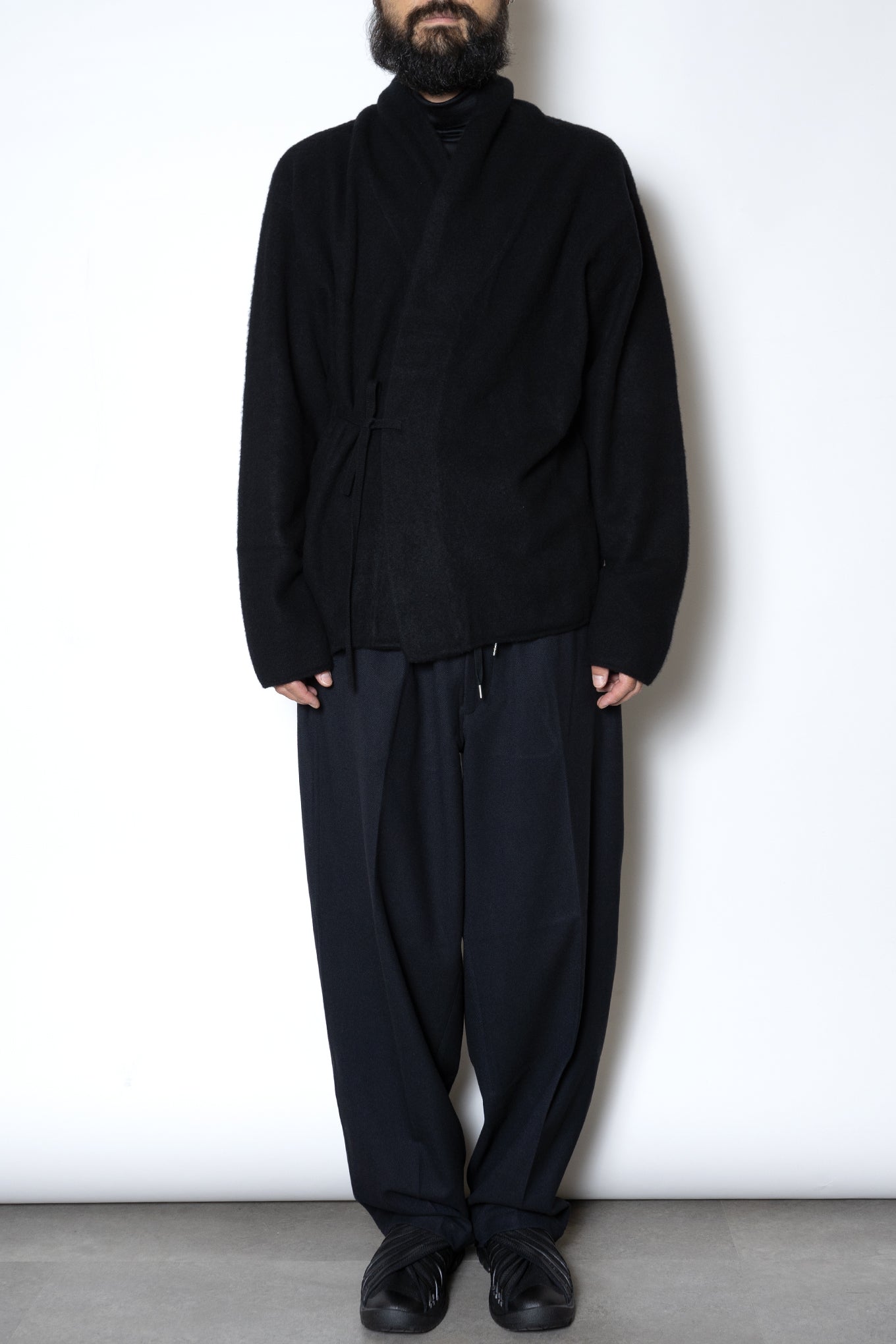 DOUGI KNIT JACKET / BLACK – RAINMAKER KYOTO