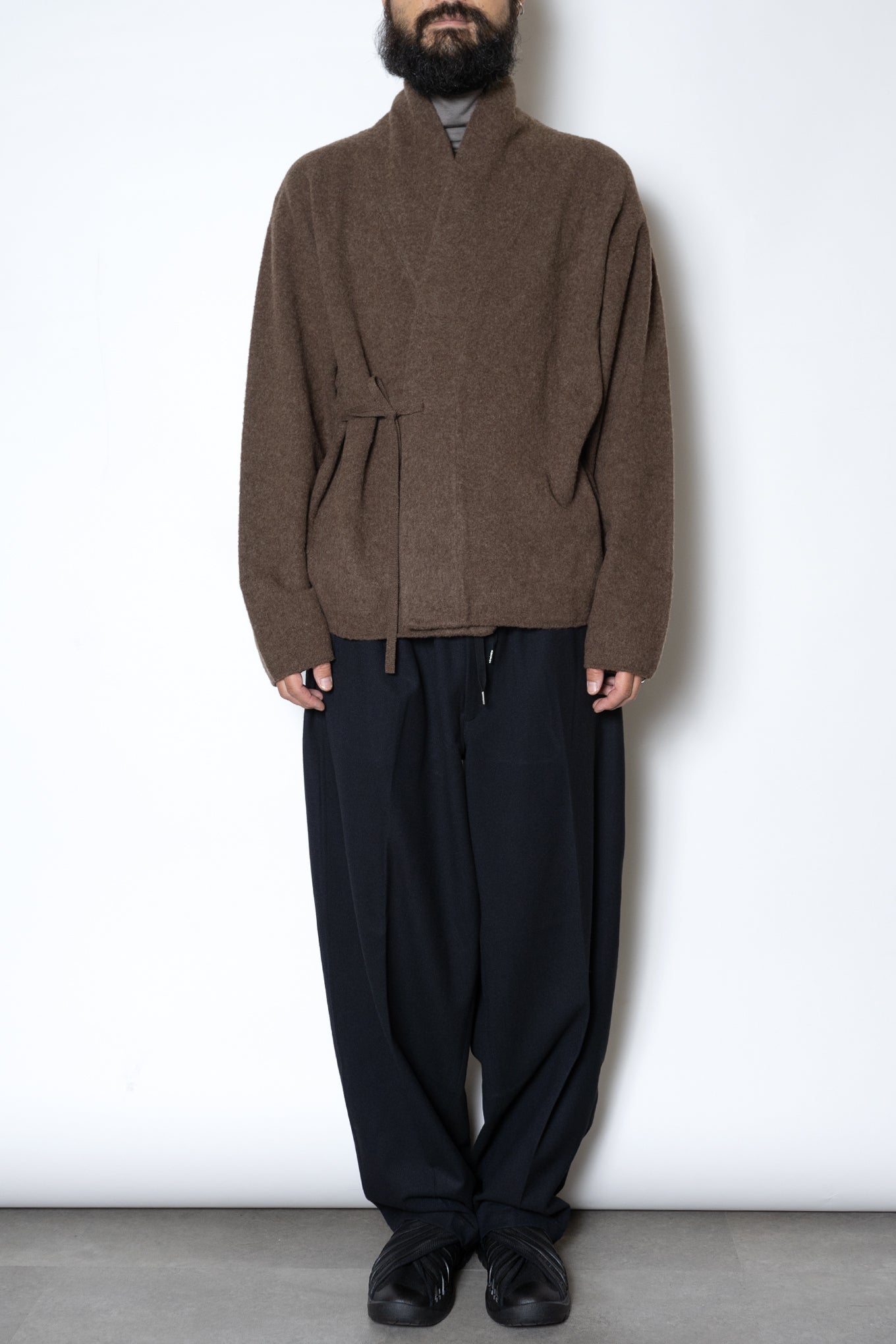 DOUGI KNIT JACKET / TOP BROWN – RAINMAKER KYOTO