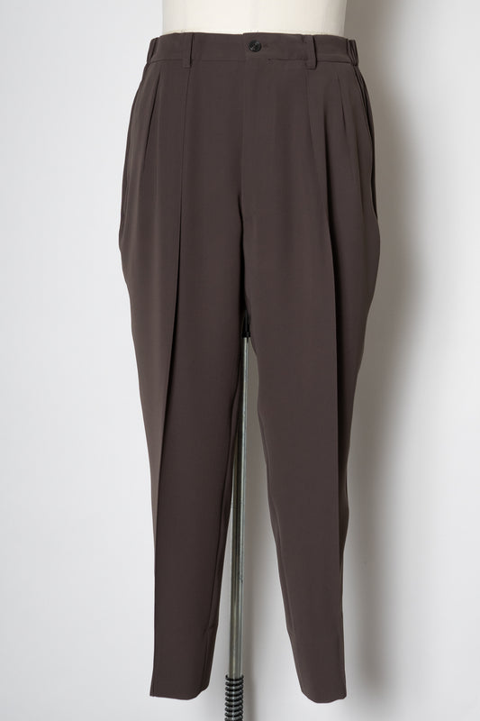 SHIRRING TROUSERS / SEPIA