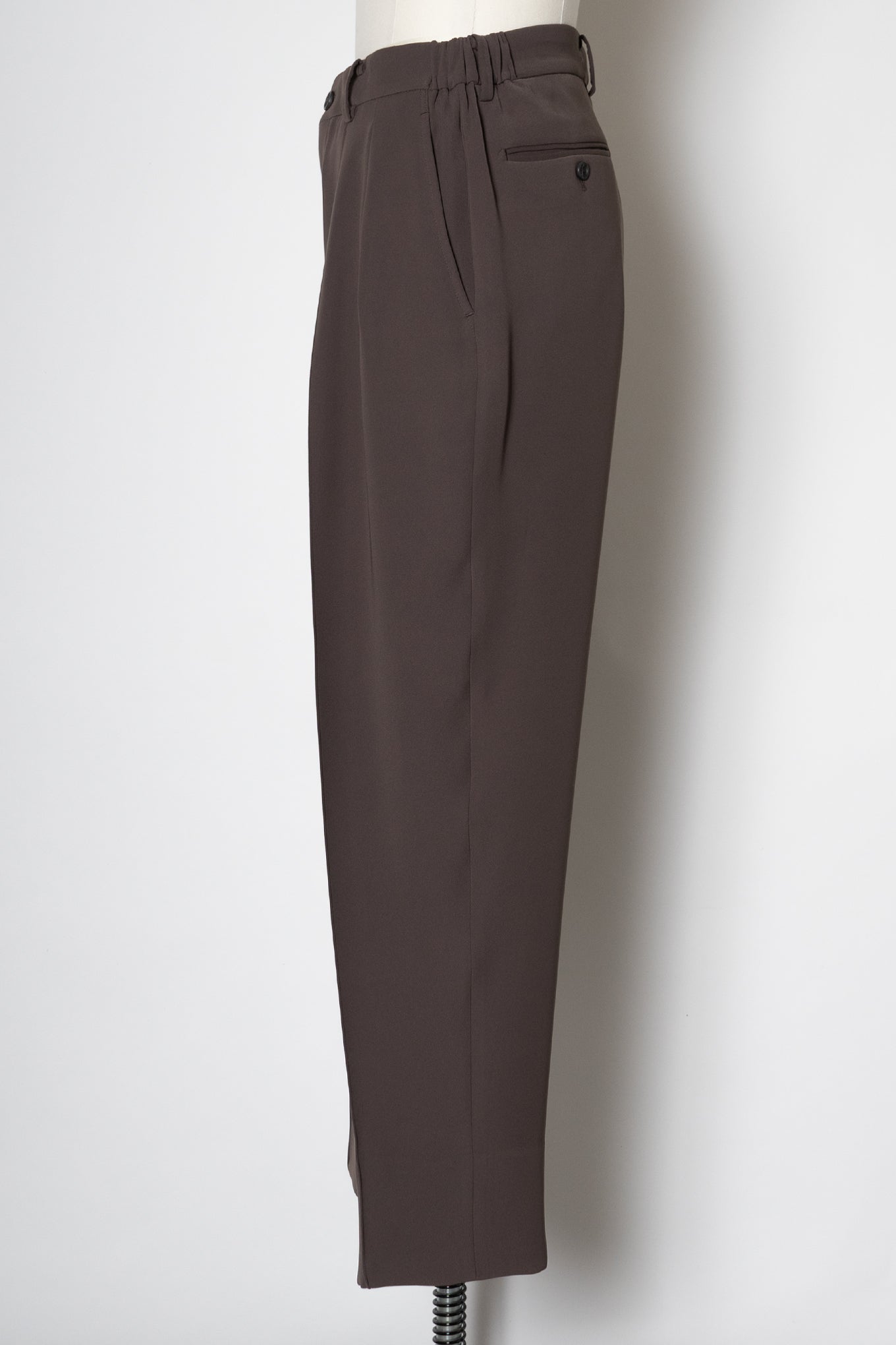 SHIRRING TROUSERS / SEPIA