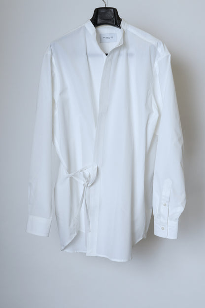 BAND COLLAR DOUGI SHIRT / WHITE