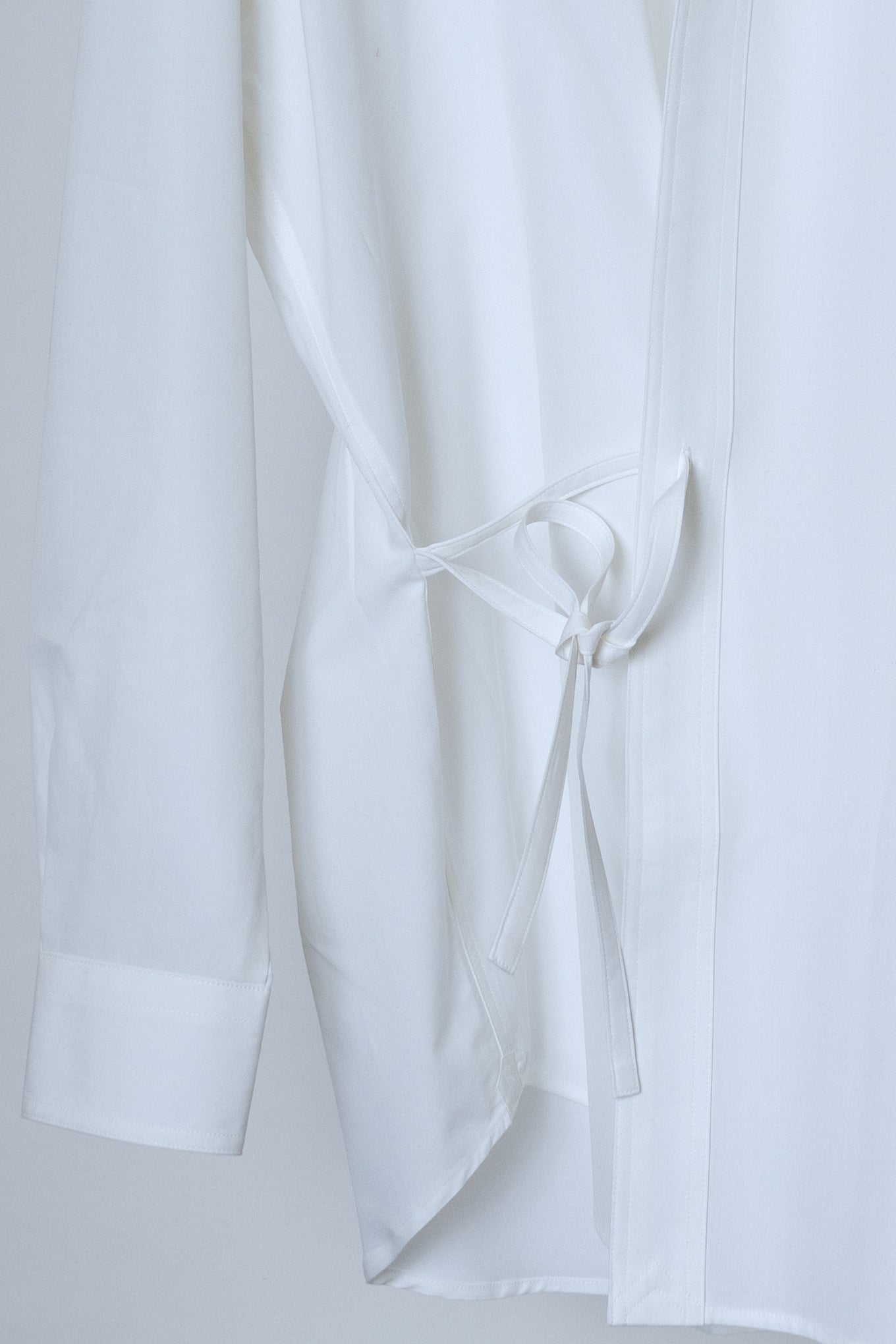 BAND COLLAR DOUGI SHIRT / WHITE