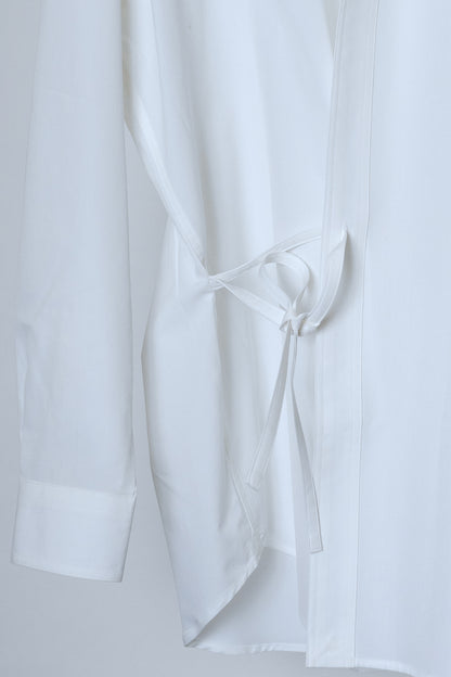 BAND COLLAR DOUGI SHIRT / WHITE