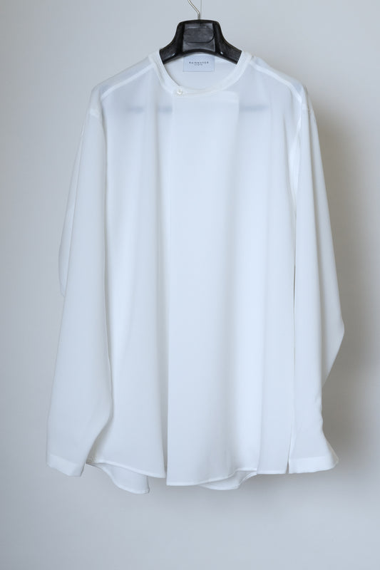 PLEATED SHIRT / WHITE