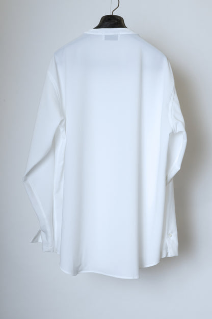 PLEATED SHIRT / WHITE