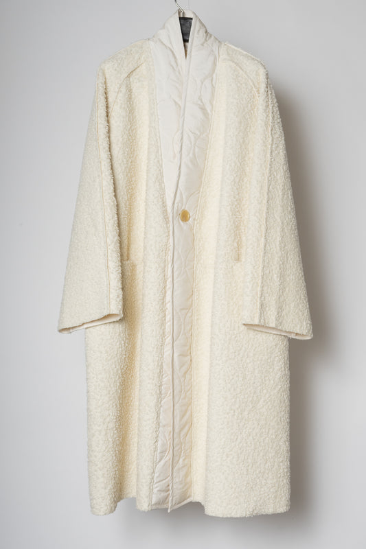 FUNCTIONAL BOA ORIENTAL COAT / IVORY